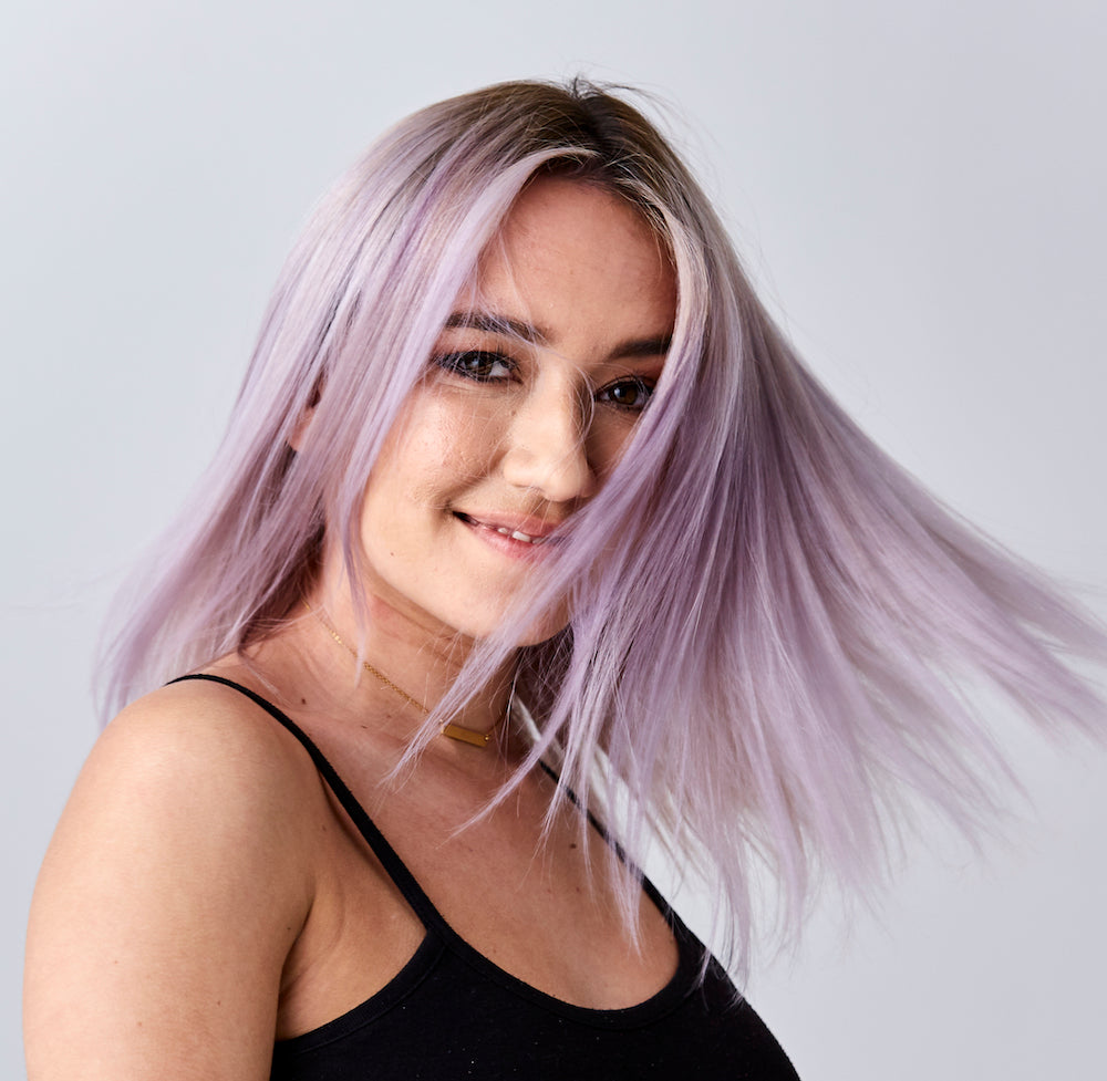 pastel purple hair colour